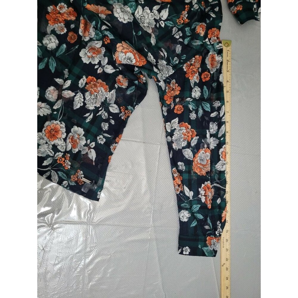 Tommy Hilfiger Women's Size S Blouse Urban Folklore Floral Top V Neck NWT 35 - Picture 11 of 12